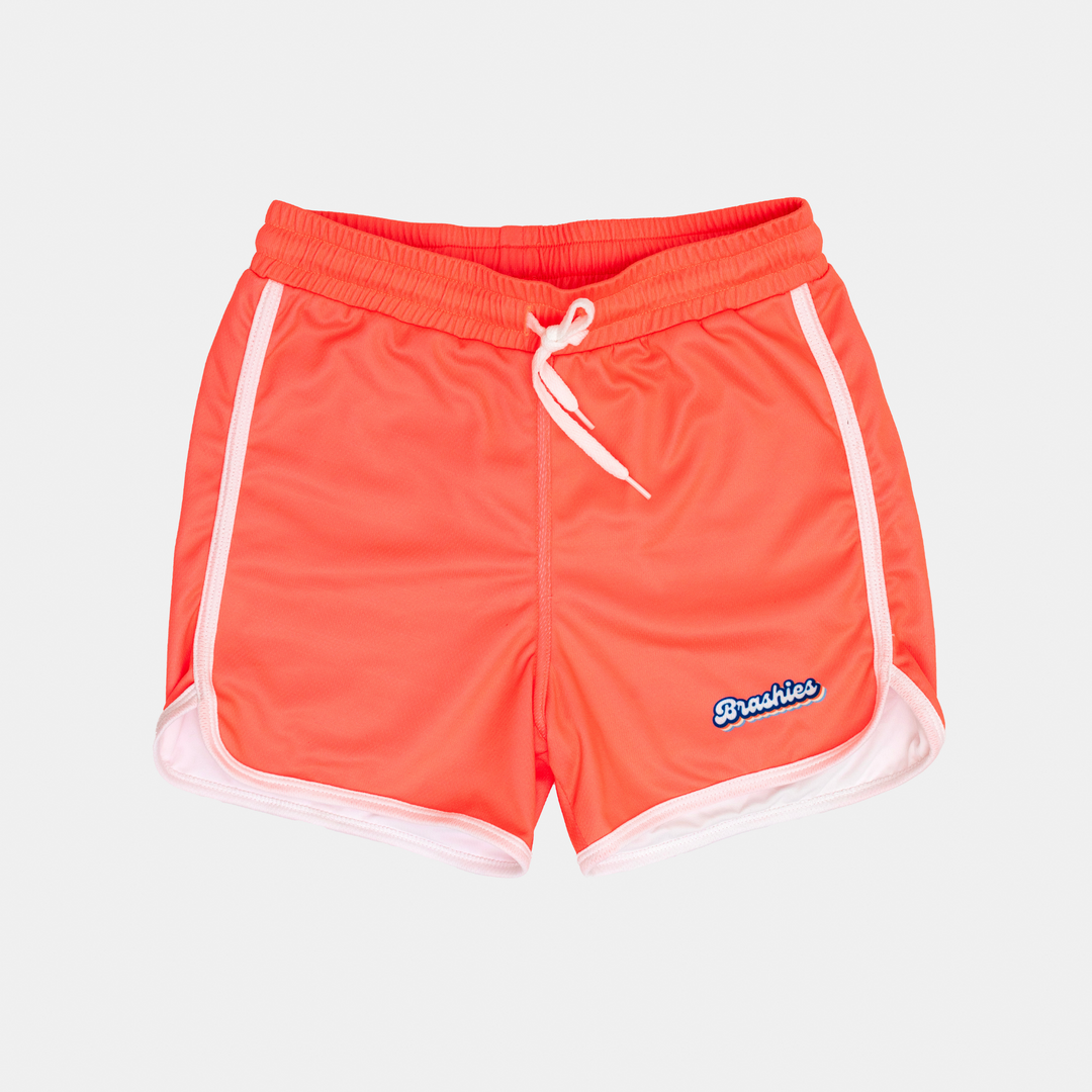 Kids’ bright high visibility boardshorts – summer swimwear
