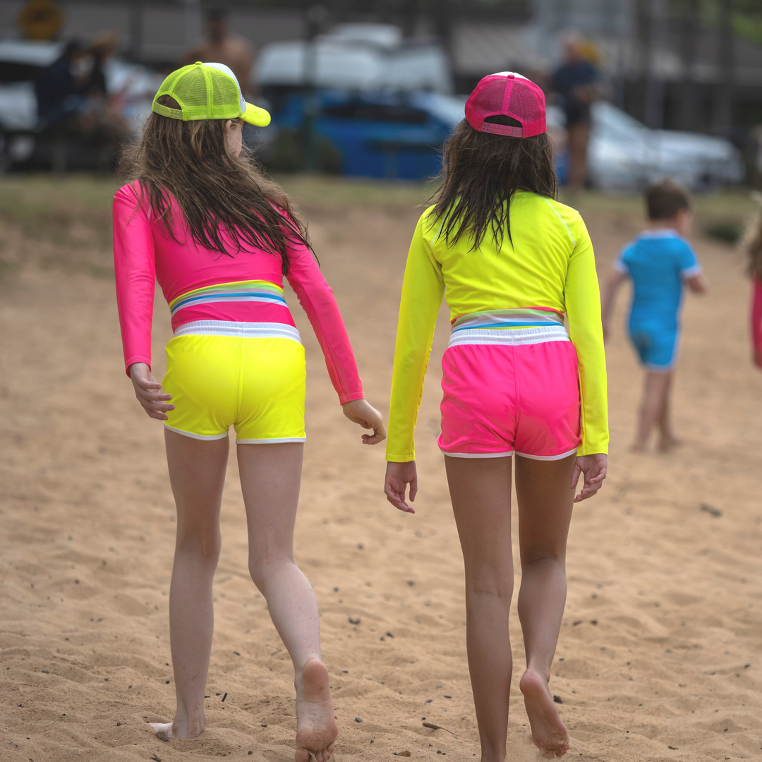Brashies Avalon girls swimwear shorts – soft, flexible, sun-safe