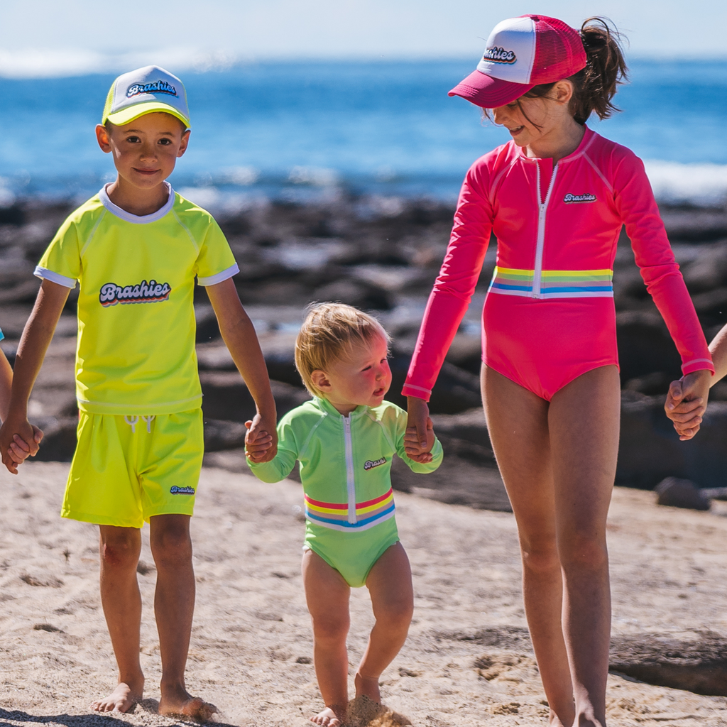 Bright, brash Aussie made, quality kids swimwear – Brashies