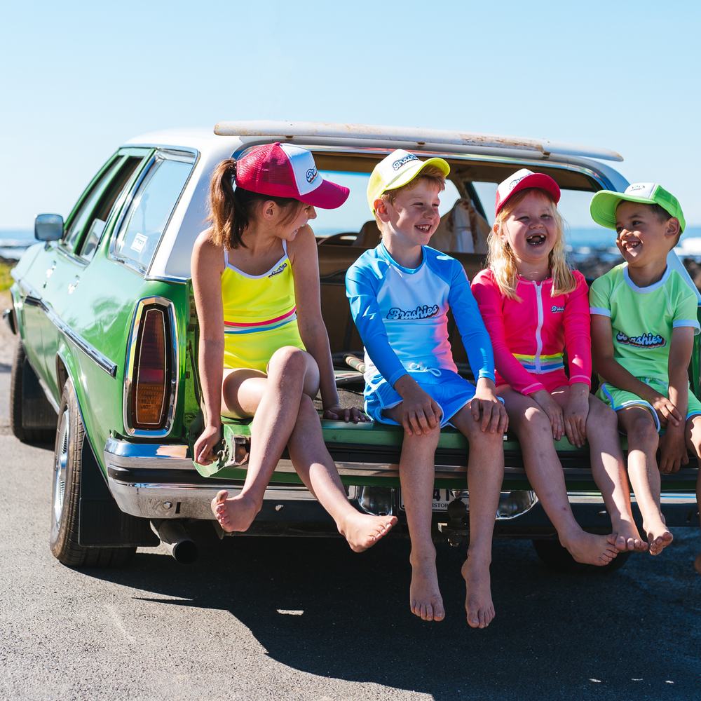 Newport swimsuit – bright, breathable beachwear for kids